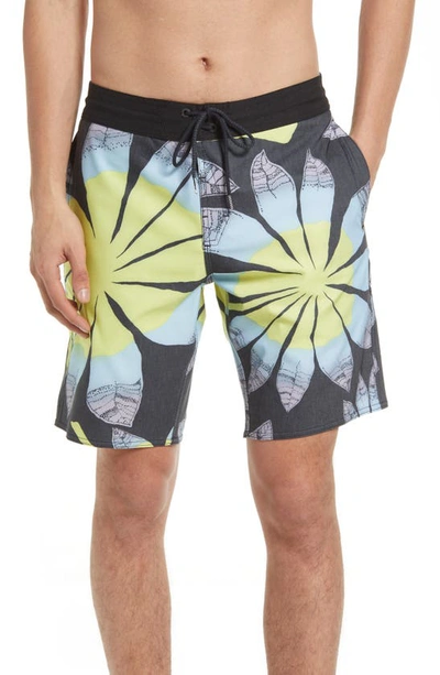 Shop Volcom Sunder Stoney Swim Trunks In Black