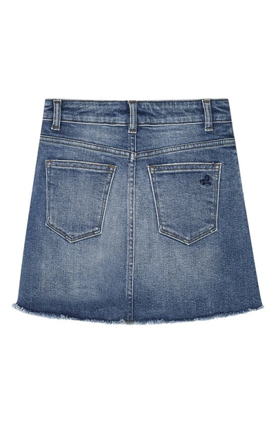 Shop Dl Denim Miniskirt In Blue Rose