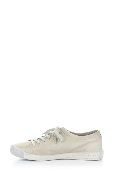Shop Softinos By Fly London Isla Distressed Sneaker In 604 Light Grey Washed Leather