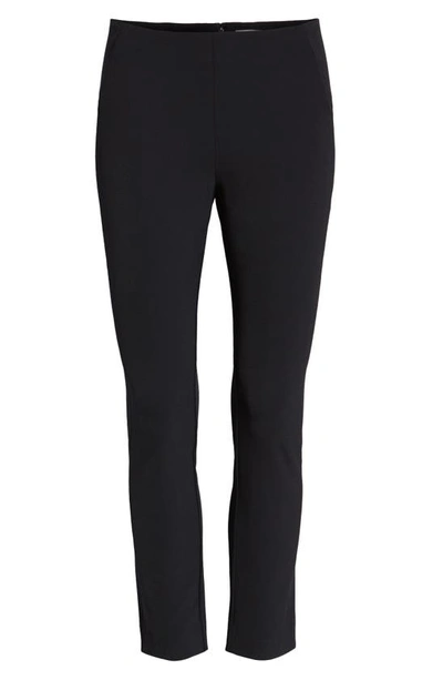 Veronica Beard Cropped Slim-leg Trousers In Navy