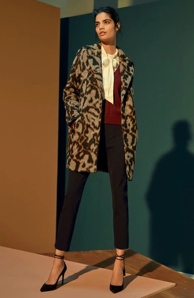 Veronica Beard Cropped Slim-leg Trousers In Navy