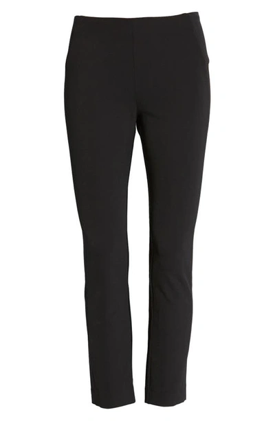 Veronica Beard Back Zip Scuba Pants In Black