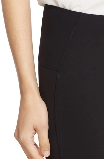 Veronica Beard Back Zip Scuba Pants In Black