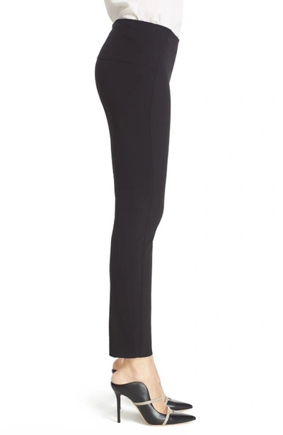 Veronica Beard Back Zip Scuba Pants In Black