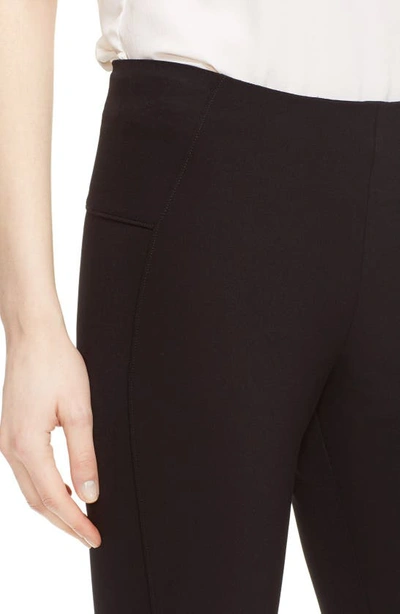 Veronica Beard Back Zip Scuba Pants In Black