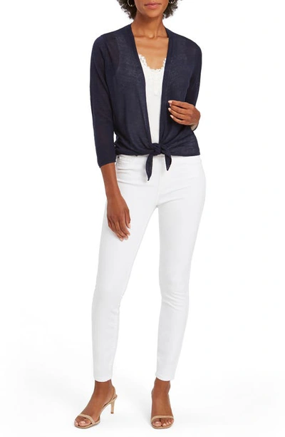 Nic + Zoe Lightweight 4-way Cardigan In Dark Indigo In Blue