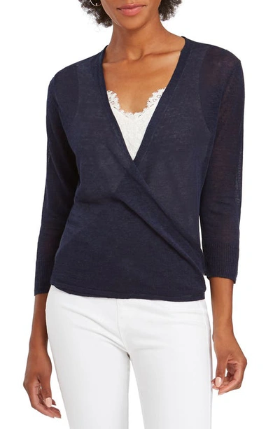 Nic + Zoe Lightweight 4-way Cardigan In Dark Indigo In Blue