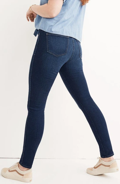 Shop Madewell 10-inch High Rise Skinny Jeans In Hayes Wash