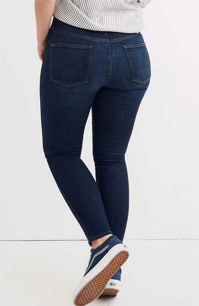 Shop Madewell 10-inch High Rise Skinny Jeans In Hayes Wash
