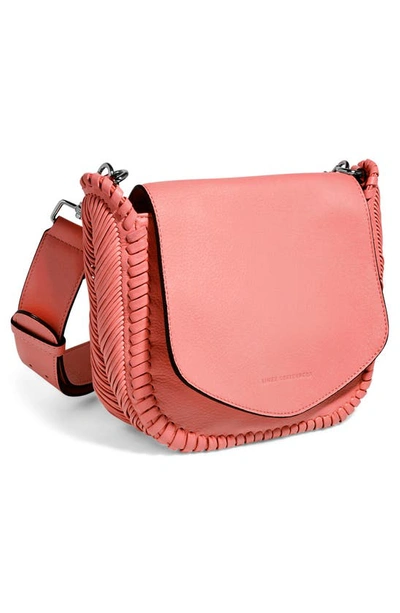 Shop Aimee Kestenberg All For Love Leather Crossbody Bag In Pink Peach