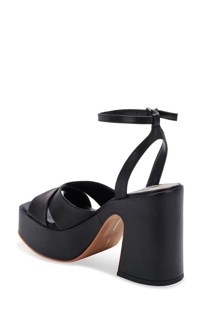 Shop Dolce Vita Wessi Platform Sandal In Black Leather