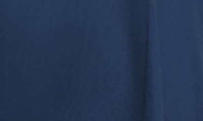 Dessy Collection Lux Chiffon Off-shoulder Sweetheart A-line Gown In Midnight