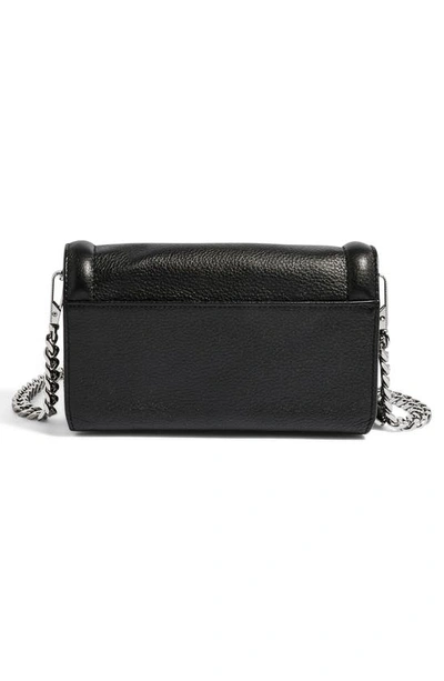Shop Aimee Kestenberg Lovers Lane Leather Wallet On A Chain In Black