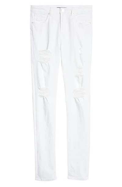 Shop Monfrere Greyson Ripped Skinny Jeans In Destroyed Blanc