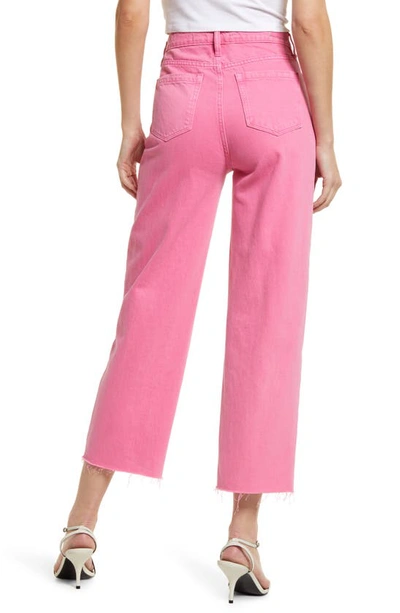 BLANKNYC Baxter Coated Denim Crop Straight Leg Jeans | Bloomingdale's
