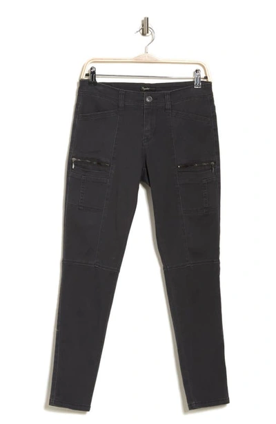 Shop Supplies By Union Bay Claire Moto Stretch Twill Ankle Pants In Dark Galaxy Grey