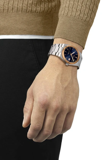 Tissot Men's Prx Powermatic 80 Automatic Stainless Steel Bracelet Watch 40mm In Grey