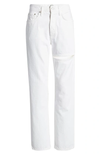 Shop Agolde Lana Slice Relaxed Straight Leg Organic Cotton Jeans In Element