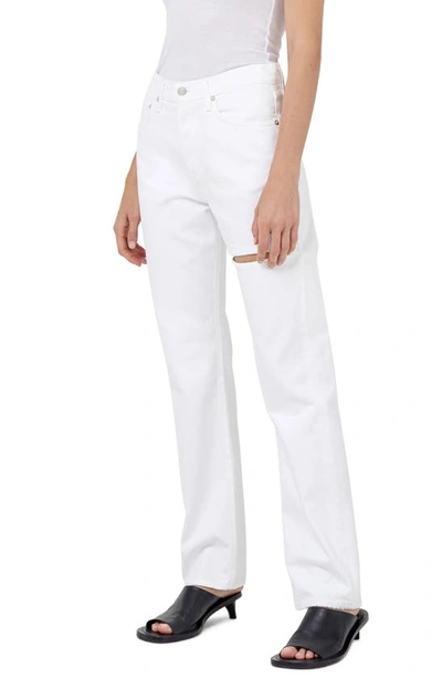 Shop Agolde Lana Slice Relaxed Straight Leg Organic Cotton Jeans In Element