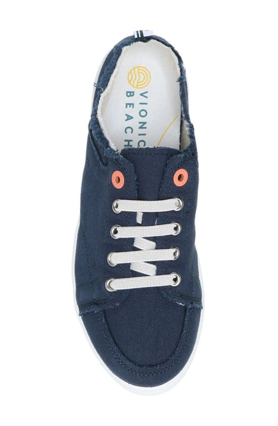 Vionic Beach Collection Pismo Lace-up Sneaker In Navy/ Navy