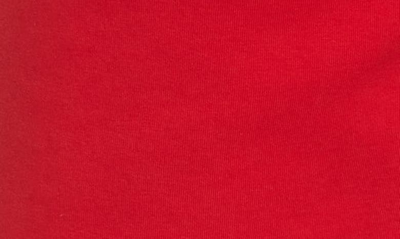 Shop Hugo Boss Headlo Stripe Cotton Blend Shorts In Medium Red