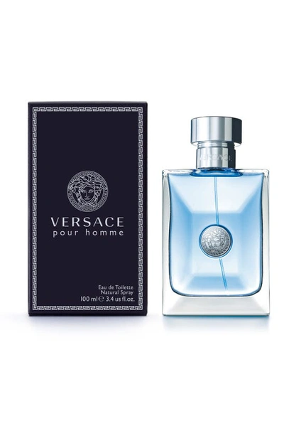 Shop Versace Pour Homme Eau De Toilette Spray, 0.3 oz