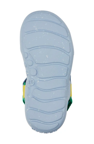 Camper Colour-block Touch-strap Sandals In Blue/ Blue Multi