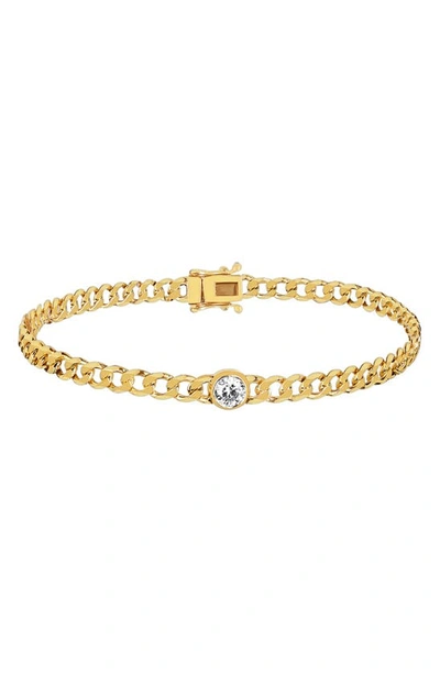 Shop Ef Collection Sari Diamond Bracelet In 14k Yellow Gold