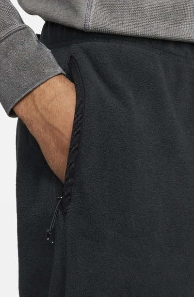 Shop Nike Polar Fleece Sweatpants In Off Noir/black/black