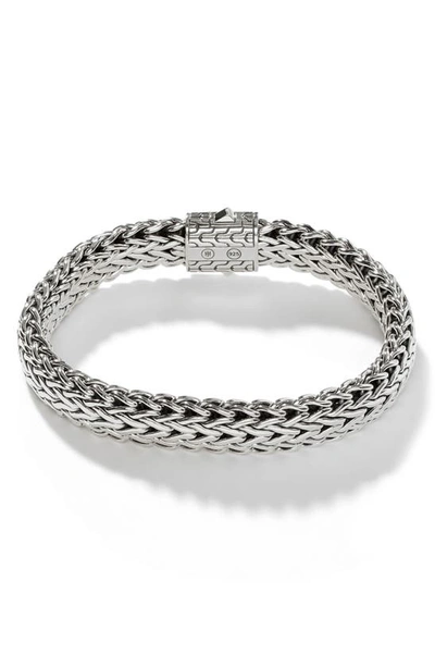 Shop John Hardy Classic Large Flat Chain Bracelet In Silver