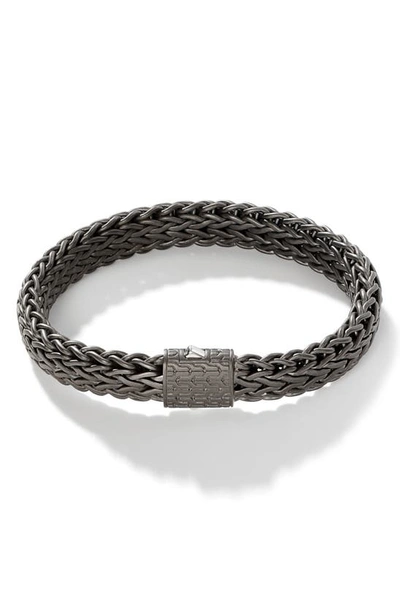 Shop John Hardy Classic Chain Large Flat Chain Bracelet In Silver