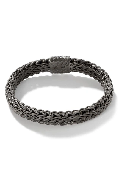 Shop John Hardy Classic Chain Large Flat Chain Bracelet In Silver