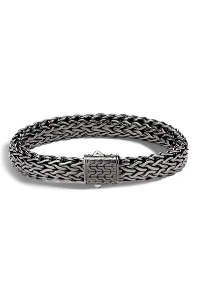 Shop John Hardy Classic Chain Large Flat Chain Bracelet In Silver