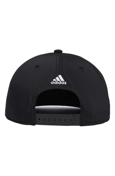 Shop Adidas Originals 3-bar Snapback In Black