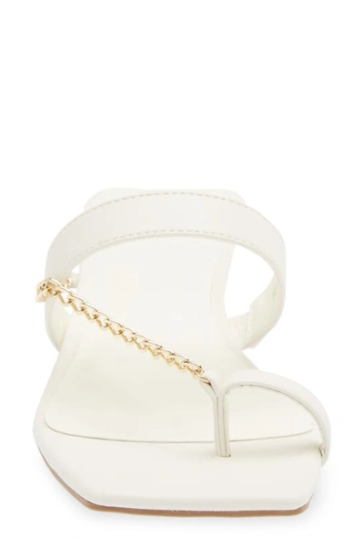 Open Edit Jordyn Kitten Heel Sandal In White | ModeSens