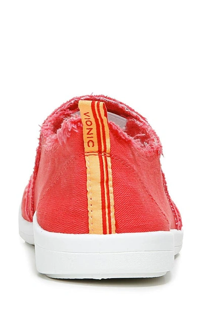 Shop Vionic Beach Collection Malibu Slip-on Sneaker In Poppy