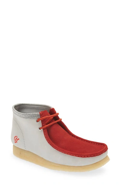 Clarks Wallabee Moc Toe Derby Red |