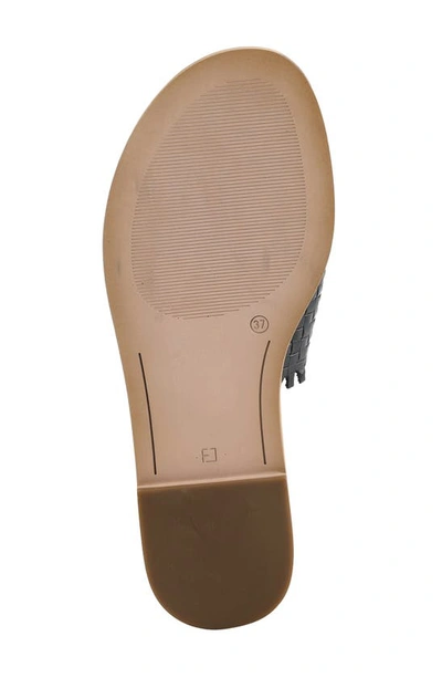 Spring Step Ginosa Womens Leather Woven Slide Sandals In Black