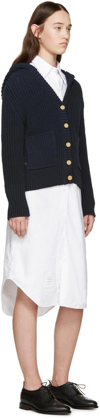 Shop Thom Browne White Oxford Shirt Dress