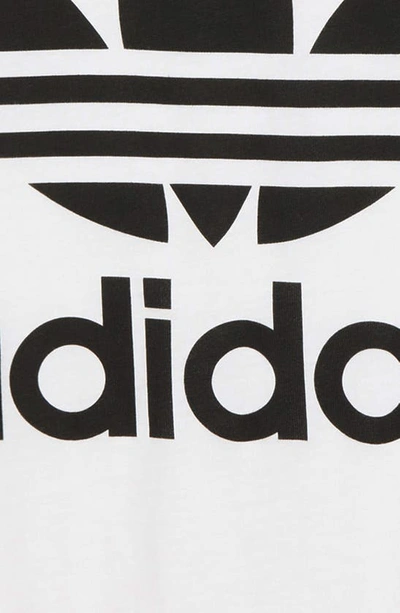 Shop Adidas Originals Trefoil Graphic T-shirt In White/ Black