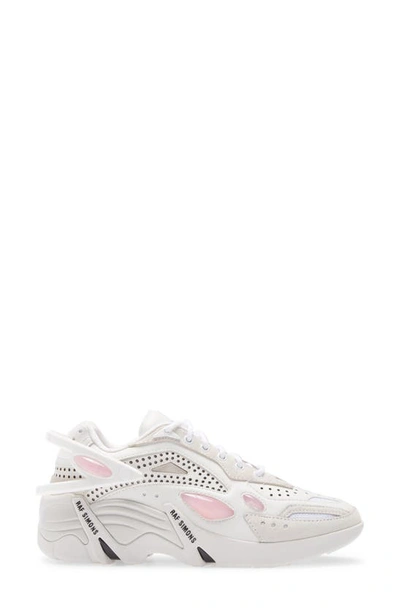 Shop Raf Simons Cylon-21 Low Top Sneaker In White/pink