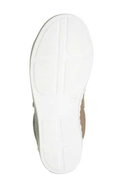 Chloé Girls Gold Glitter Trainers In Light Brown