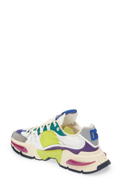Shop Dolce & Gabbana Airmaster Mixed Media Sneaker In Multicolor