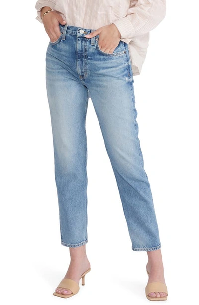 Shop Etica Finn Slim Organic Cotton Straight Ankle Jeans In Canyon Reef Shadow