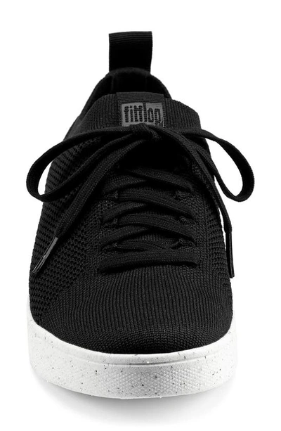 Shop Fitflop Rally Knit Sneaker In Black