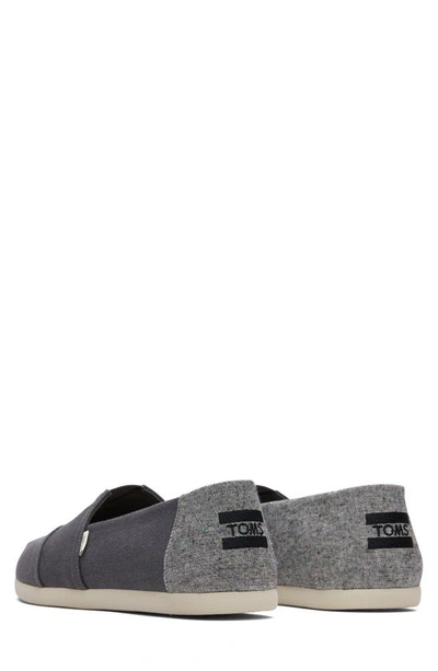 Shop Toms Alpargata Slip-on Shoe In Dark Grey