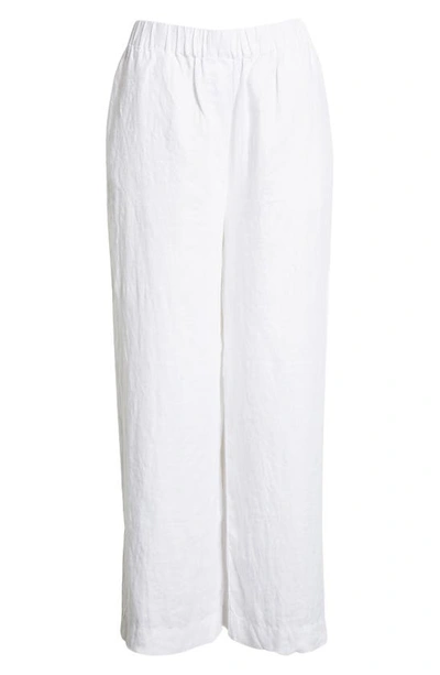 Shop Masai Copenhagen Parini Linen Pull-on Pants In White