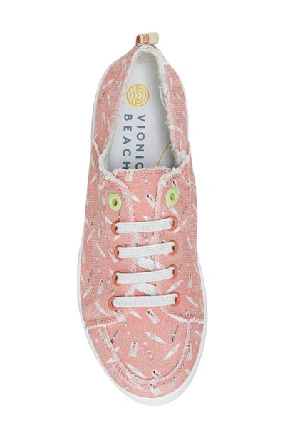 Vionic Beach Collection Pismo Lace-up Sneaker In Papaya