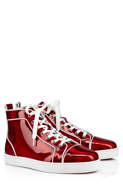 Christian Louboutin Mens Orlato Flat Red High Spikes Sneaker Shoes 40 7  $1300