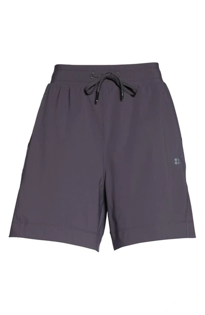Shop Sweaty Betty Explorer Tie Waist Shorts In Urban Grey